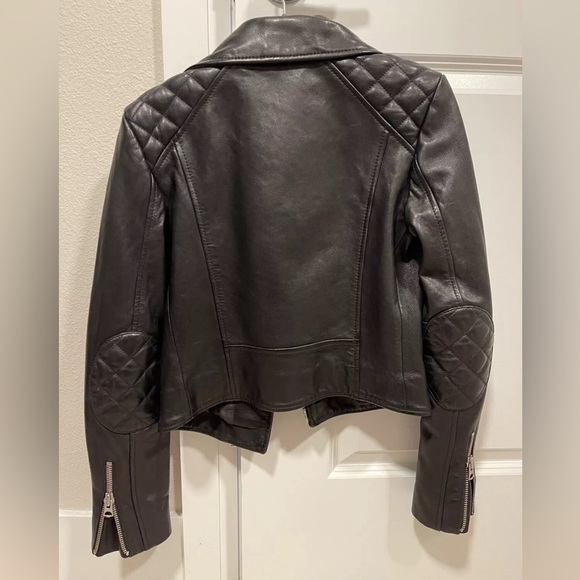 NWT Wilfred Richards Leather Biker Jacket XS - Picture 2 of 9